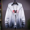 Summer gradient color-blocked sun-protective clothing, breathable couple skin jackets, cycling and fishing sun-protective coats, trendy live-streaming supply details Picture